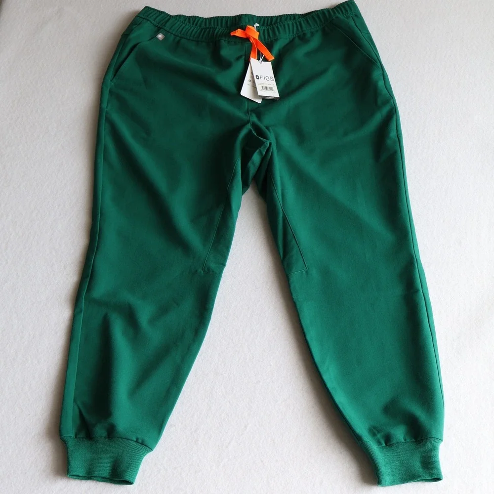 NWT FIGS Men's Tansen Jogger Scrub Pants Hunter Green Size XL